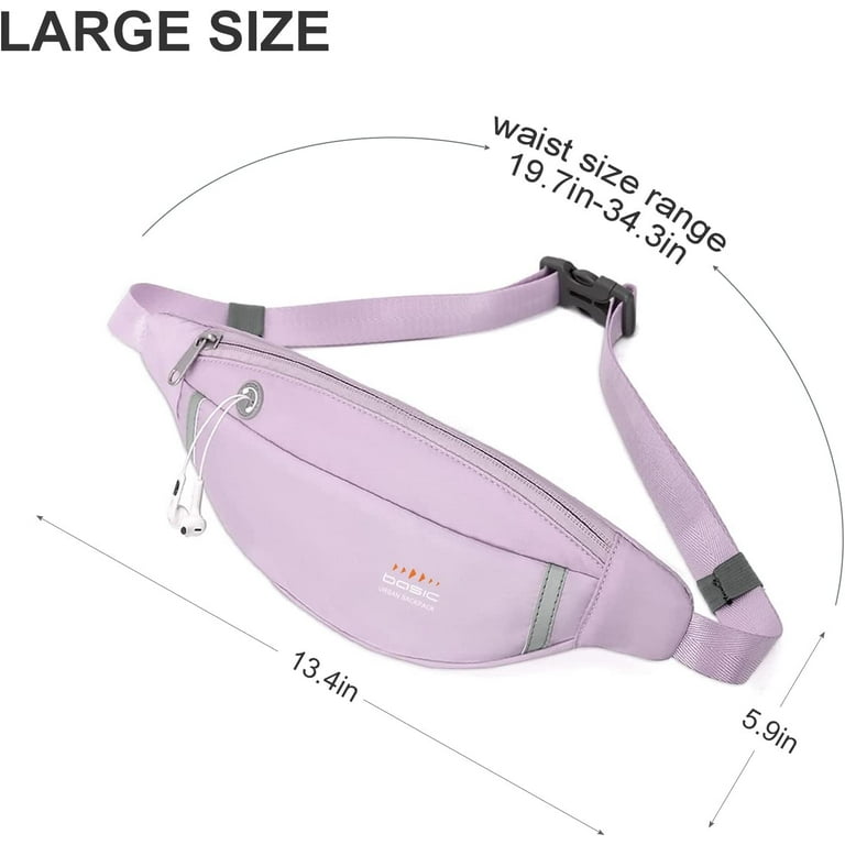 Fanny Packs for Women Fashionable Crossbody Bags Belt bag Multi-color  Waterproof Waist Bag Plus Size Fanny Pack for Men with Headphone Jack for