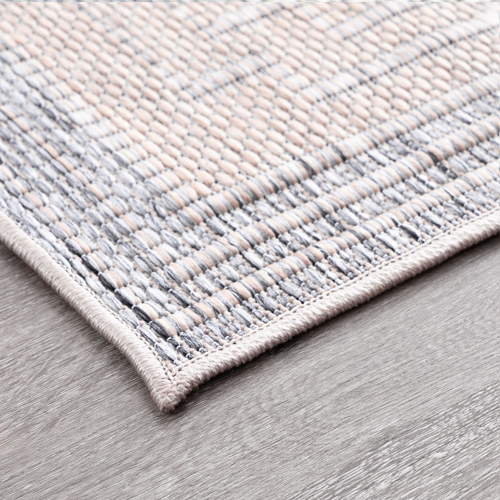 Bliss Rugs Bailey Transitional 5' x 7' Gray and Beige Indoor Outdoor Area Rug