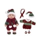 thumbnail image 2 of Adornos navideños, adornos navideños, regalos navideños. Muñeca renacida de bebé de 25 cm de goma suave, muñeco relajante con temática navideña, gorro de punto, regalo de osito de peluche., 2 of 6