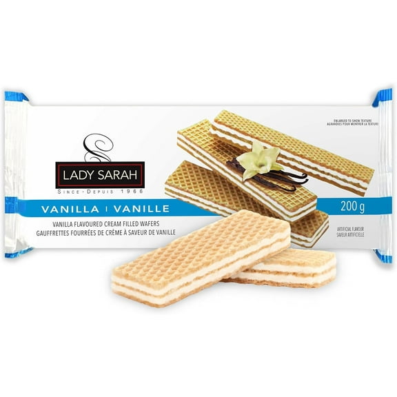 Lady Sarah Vanilla Flavored Cream Filled Wafers, 200g/7.1  oz
