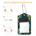 thumbnail image 2 of Seahorse Square PU Leather Luggage Tags, 2 Pack, with Privacy Cover and Stainless Steel Ring - Suitable for Travel, Backpack, Handbag - Bag Tags, Handbag Tags, 2 of 7