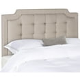 thumbnail image 2 of SAFAVIEH Sapphire Modern Glam Tufted Headboard, Queen, Taupe, 2 of 3