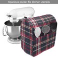 thumbnail image 2 of Plaid Stand Mixer Cover, Classical Pattern Traditional Origins Irish Country Retro Style Simple Checkered, Kitchen Appliance Organizer Bag Cover with Pockets, 5 Quarts, Multicolor, by Ambesonne, 2 of 4