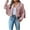 Pink, variant on PVCS Women's Casual Jackets Clearance Fringe Coat For Faux Suede Faux Leather Denim Style Coat Long Sleeve Tassels Cardigan Coat 2XL