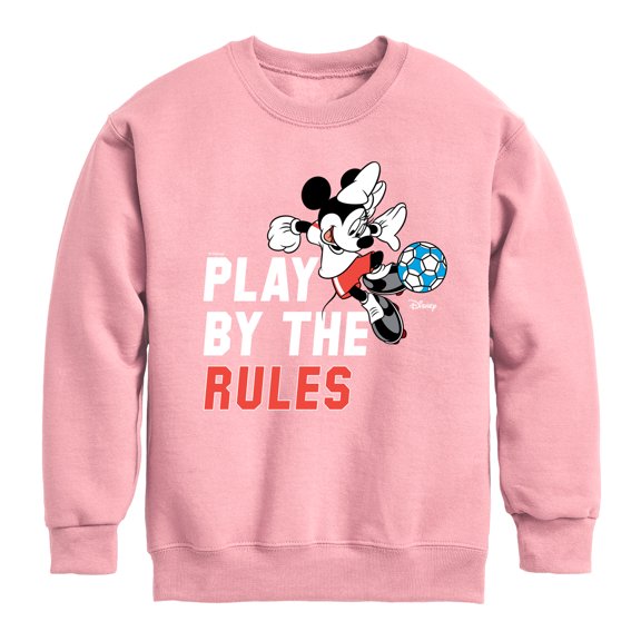 Disney - Play By The Rules Soccer - Toddler & Youth Crewneck Fleece Sweatshirt