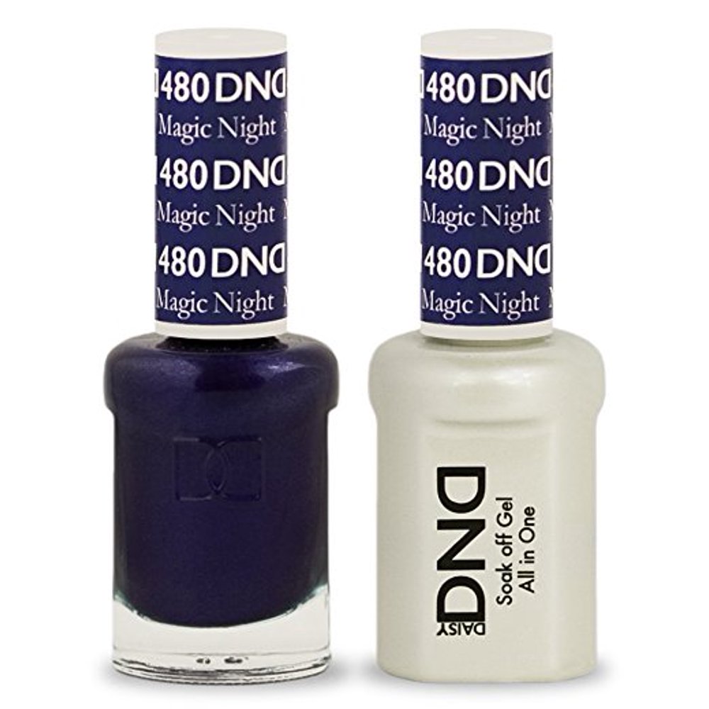 DND Nail Polish Gel & Matching Lacquer Set (480 Magic Night
