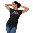 thumbnail image 2 of Batgirl Doodle Amethyst women's graphic t-shirt, 2 of 11