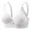 93#White, variant on Womens Seamless Wireless Supportive Bra Push Up Comfort Soft No Underwire Full Coverage T-Shirt Bra Complexion 38