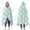Lightblue Daisy Flower, variant on Wearable Blanket,Teal Daisy Flower White Blooms Pattern Hooded Wearable Flannel Blanket for Adults & Teens,Winter Poncho Shawl Wrap Cape Cozy Anti-Pill,50"x60"