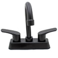 thumbnail image 4 of Mezcladora Lavabo Alfa Cuerpo Laton Negro Mate Maneral Pato, 4 of 5