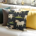 thumbnail image 3 of BANET Throw Pillow Covers for Sofa Couch Bed Chair Car Decor Decorative Pillow Case Pillowcase Black White Outdoor Pillows Covers 20x20in, 3 of 5