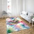 thumbnail image 4 of Hippie German Shorthaired Pointer Portrait Watercolor Tie-Dye Vintage Styles Indoor Rug GSP Lover Dog Gift Carpet Living Bed Room Sofa Home Decor - 00014, 4 of 5