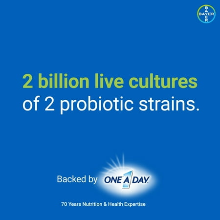 One A Day TruBiotics, Daily Probiotic Supplement for Digestive Health, 30-Capsule Box