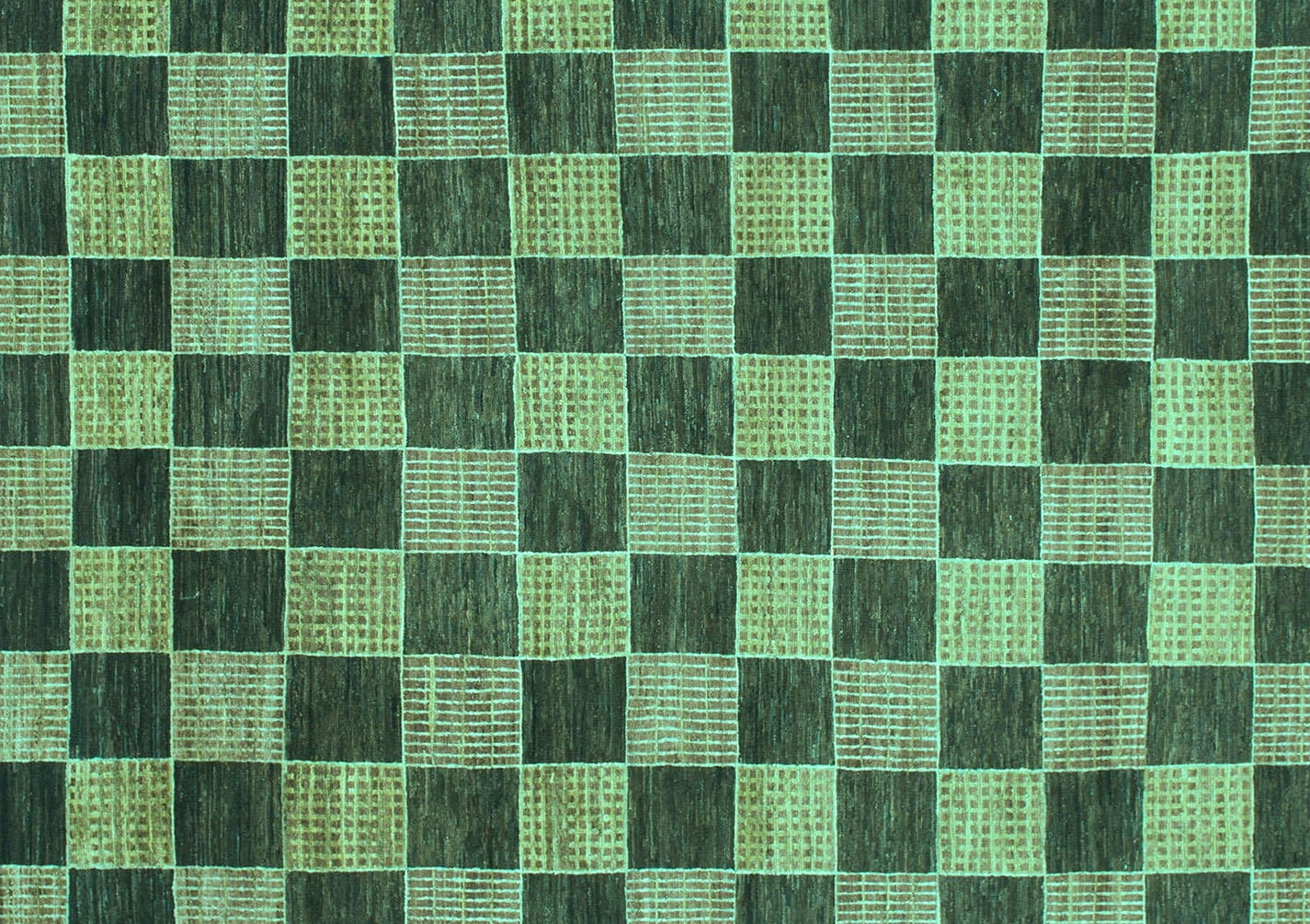 ahgly-company-machine-washable-indoor-rectangle-checkered-turquoise
