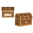 thumbnail image 2 of Party Central Club Pack of 12 Brown Pirate Birthday Party Treasure Chest Favor and Treat Boxes 4.25", 2 of 2