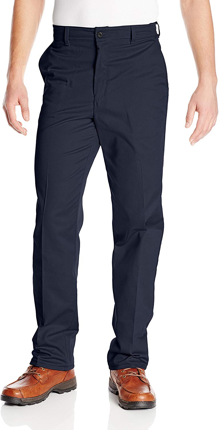 Red Kap Men's WrinkleResistant Cotton Work Pant, Dark Navy, 44x30