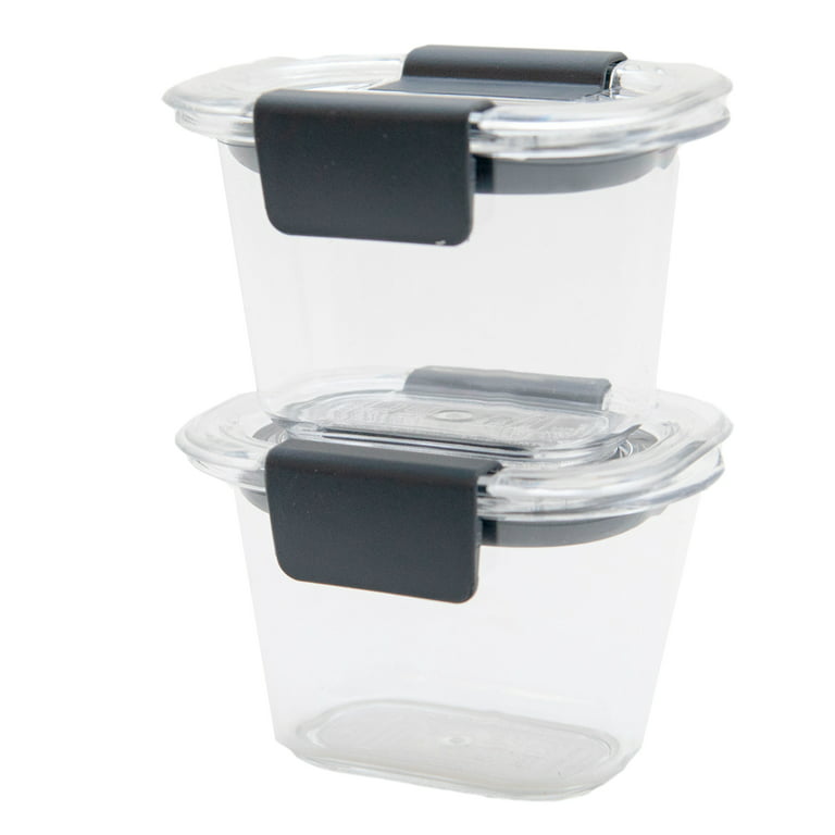 Rubbermaid Brilliance Food Storage Containers, 3.2 Cup 5 Pack, Leak-Proof,  BPA Free, Clear Tritan Plastic - Walmart.com