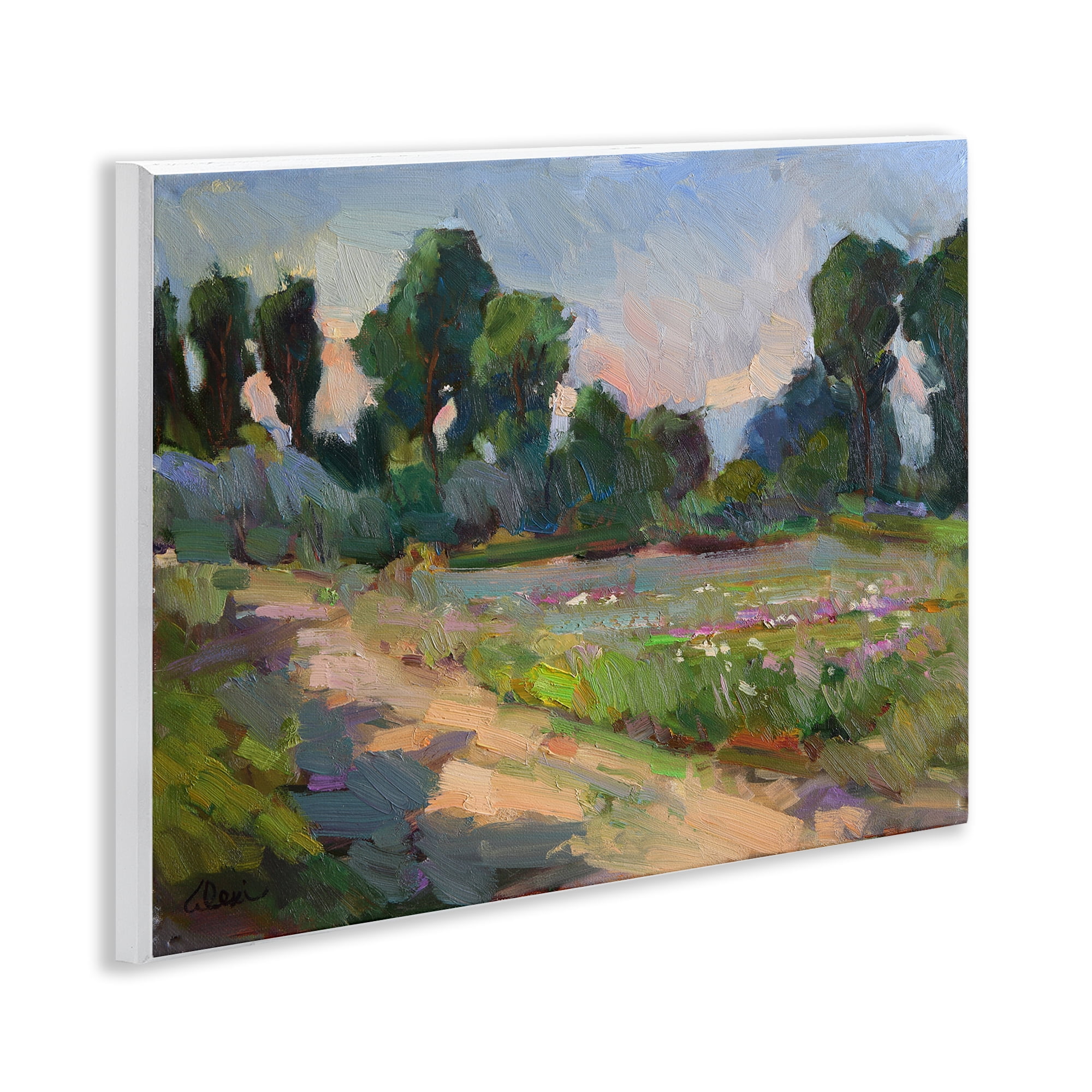 Stupell Industries Idaho Spring Tree Grove Landscape & Nature Painting Unframed Art Print Wall Art, 14 x 11