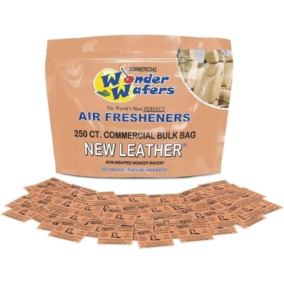 250 Count New Leather Unwrapped Automobile Professil Use Air Fresheners Car and Truck Detail
