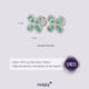 thumbnail image 5 of Aretes para Mujer de Plata .925 con Zirconia Cúbica, LuckyLy Aretes de Flores Brillantes – Joyería Ideal como Regalos para Mamá y Regalos para Mujer Navidad y Cumpleaños, Modelo Aina turquesa, 5 of 7