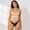 Beige, variant on Polyamide Elastane Open-Back Tank, Double-Layer Square-Neck Crop Camisole with Adjustable Straps, US 2-10