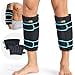 thumbnail image 3 of SuzziPad Compresse Froide à 360° pour Mollet, Tibia, Bras et Coude – Pellicule Glacée avec Conception à Double Couverture, Sangles Velcro Ajustables, Compresse Froide Étanche et Réutilisable pour la Récupération après l'Entraînement (2 Paquets), Noir, 3 of 4