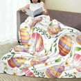 thumbnail image 6 of Salouo colorful easter eggs Print Bed Blankets, Flannel Blanket Comfortable Air Conditioning Blanket Lightweight Blanket for Sofa Bed Travel & Couch-40"x30", 6 of 7