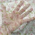 thumbnail image 3 of Shabby Flora Tulle Curtains with Rod Pocket, Nature Blossoms Buds Flowers Lavenders Florals Leaves Ivy Art, Sheer Drape for Wedding Party 2 Panels, 7 Sizes, Pink White and Green, by Ambesonne, 3 of 3