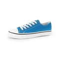 thumbnail image 2 of Womens Classic Canvas Shoes Low Top Lace up Fashion Casual Sneakers Turquoise, 2 of 7