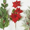 thumbnail image 3 of 23" Triple Poinsettia Stem, 3 of 4