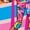 HEATHER PINK, variant on Barbie - Retro Skate - Youth Girls Fitted Short Sleeve T-Shirt