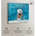 thumbnail image 2 of Poolside Couture Canvas Modern Beach Art by Art Remedy, Gallery Wrapped, 20" x 20", 2 of 7