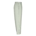 thumbnail image 4 of Brondbend Women's Straight Leg Pants Casual Long Pants for Women Stripe Elastic Mid Waisted Flat Front Side Button Trousers with Pockets Fashion Loose Fit Summer Fall Lightweight,Army Green, 4 of 7
