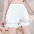 thumbnail image 5 of Women Bloomers Maid Ruffle Pumpkin Safety Pants Shorts Sleeping Underwear Femme, 5 of 11