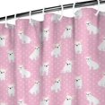 thumbnail image 2 of Pink Cute French Bulldogs Shower Curtain 72"x72" ,Bathroom Decorative Shower Curtains Set with 12 Hooks,Modern Waterproof Washable Shower Curtain, 2 of 5