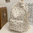 thumbnail image 3 of Backpack For School Floral Lightweight Sports Backpack Multi Functional Gym Travel Tote Bag Secure Zipper External Storage Pockets, 3 of 9