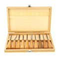 thumbnail image 1 of 10Pcs Wood Carving Tools High Hardness Wood Handle Carving Knife Chisel Kit Set Woodworking Hand Tool DIY Woodworking Sculpting, 1 of 7