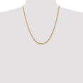 thumbnail image 4 of Auriga Fine Jewelry 14K Yellow Gold 3.35mm Rope Chain Necklace 22inch for Women, 4 of 6