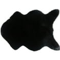 thumbnail image 2 of Alien Australian Imitation Wool Leather Sofa Carpet Black Polyester Carpet Color:Black Material:Plush, 2 of 8