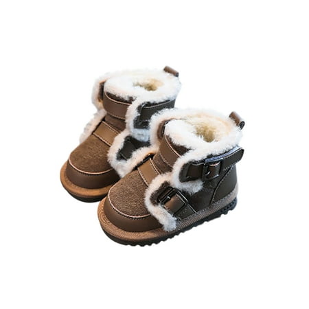 

Gomelly Infants Toddler Boot Memory Foam Walking Shoes Soft Sole Ankle Boots Comfort Winter Shoe Indoor Outdoor School Fashion Bootie Brown 4C