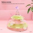 thumbnail image 3 of Interactive Turntable Cat Toy With Balls, Anxiety Reduction, Fun Interactive Play, Vibrant Colors, PP Material For Home Indoors, 3 of 8