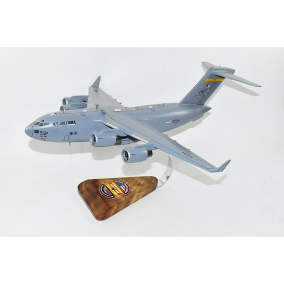 15th AMXS (Hickam) C-17 Model, 1/116th Scale, Mahogany, Cargo