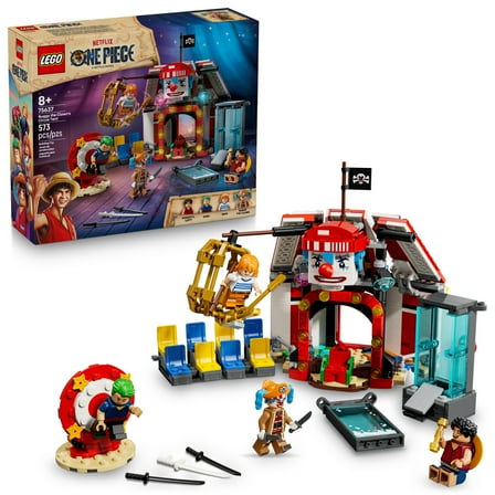 LEGO ONE PIECE Buggy the Clown’s Circus Tent Building Blocks - Creative Building Toy for Boys & Girls, 8  - 4 Toy Figures & Playset for Pretend Play -  Gift Idea for Birthdays & Anime Fans - 75637