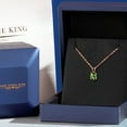 thumbnail image 5 of Gem Stone King 0.70 Ct Oval Green Tourmaline 18K Rose Gold Plated Silver Pendant with Chain, 5 of 6