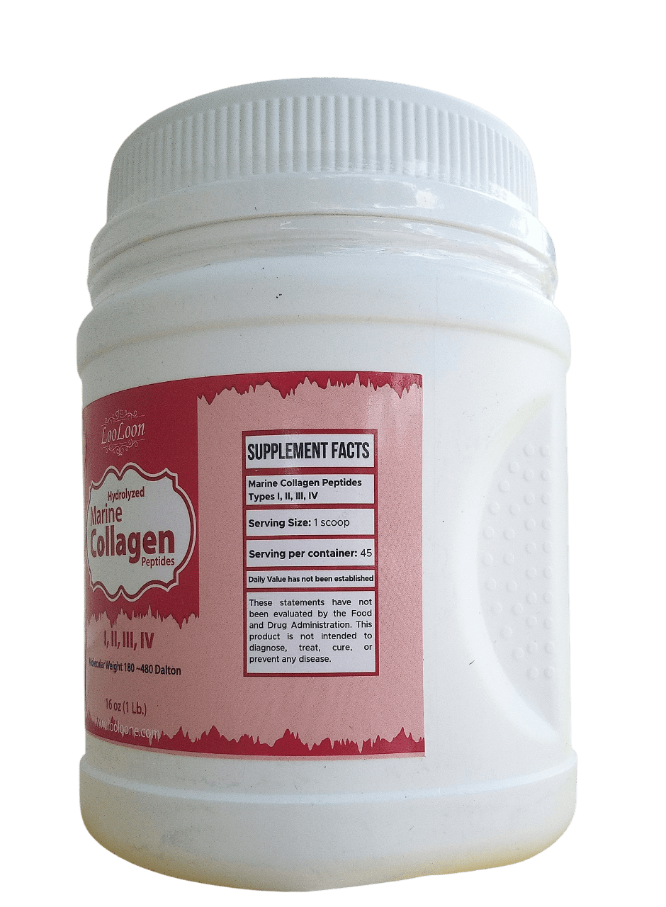 Hydrolyzed Marine Collagen Peptides – High-Quality Protein Source, 1 Lb