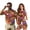 Red Tropical Floral, variant on KUIFORTI Matching Couple Tennis Shirts Sea Turtle Matching Couple Sport Shirts Woman Golf Clothing Set with Pocket Built in Shorts Quick Dry for Golf,Tennis,Hiking,Running,Gym