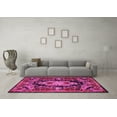 thumbnail image 3 of Ahgly Company Indoor Round Medallion Pink French Area Rugs, 6' Round, 3 of 4
