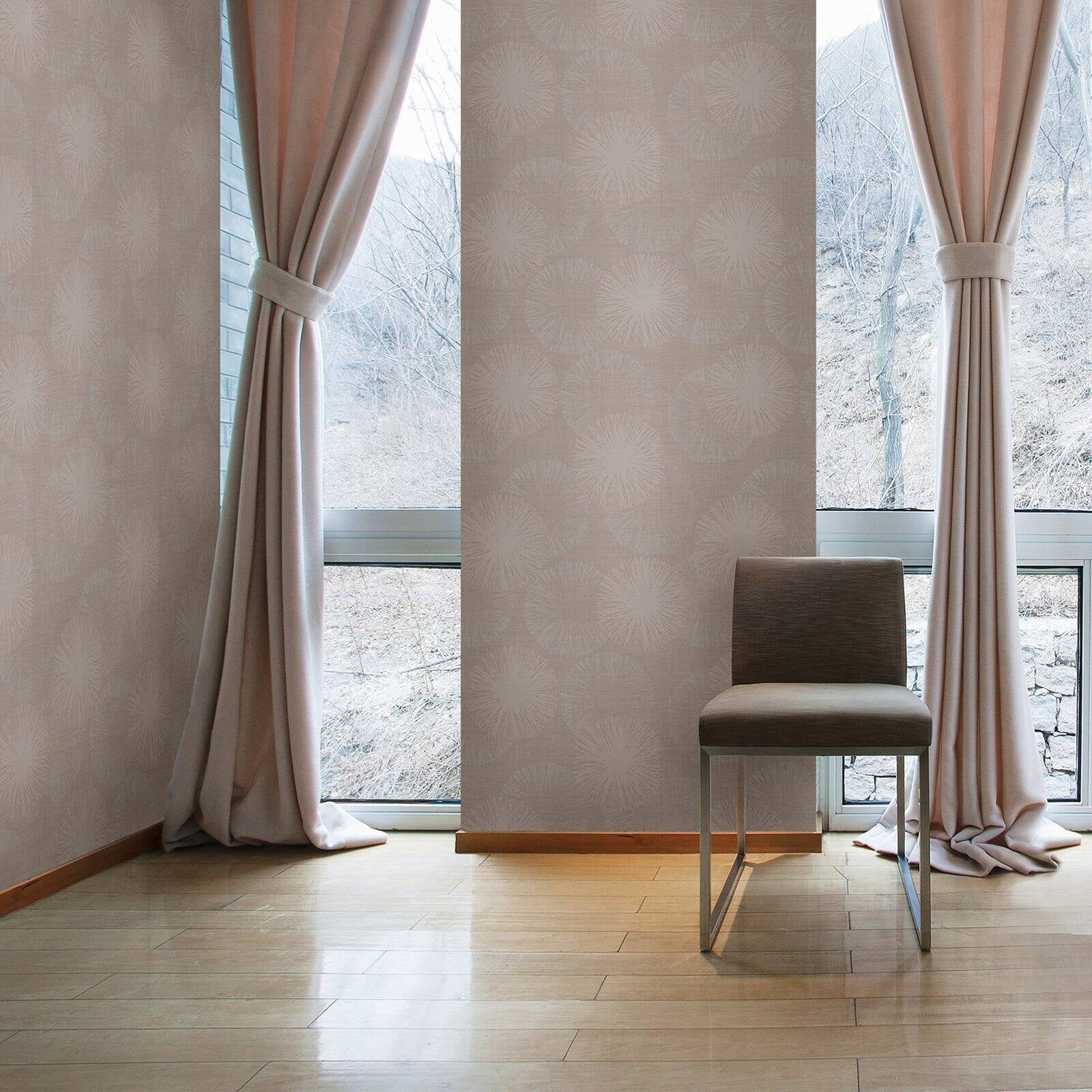 Kenneth James Amalfi Cream Linen Stripe Wallpaper