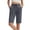 *Gray, variant on ClodeEU Women's High Waist Drawstring Bermuda Shorts,Casual Loose Knee Length Summer Shorts, Elastic Waist Comfy Pants with Pockets Khaki,Women's Plus L
