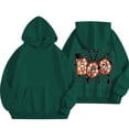 thumbnail image 4 of KAUOD Kids Girls Halloween Fleece Hoodies Cute Pumpkin Graphic Pullover Hoodie Sweatshirts Thick Warm Long Sleeve Tops Clothes, 4 of 6